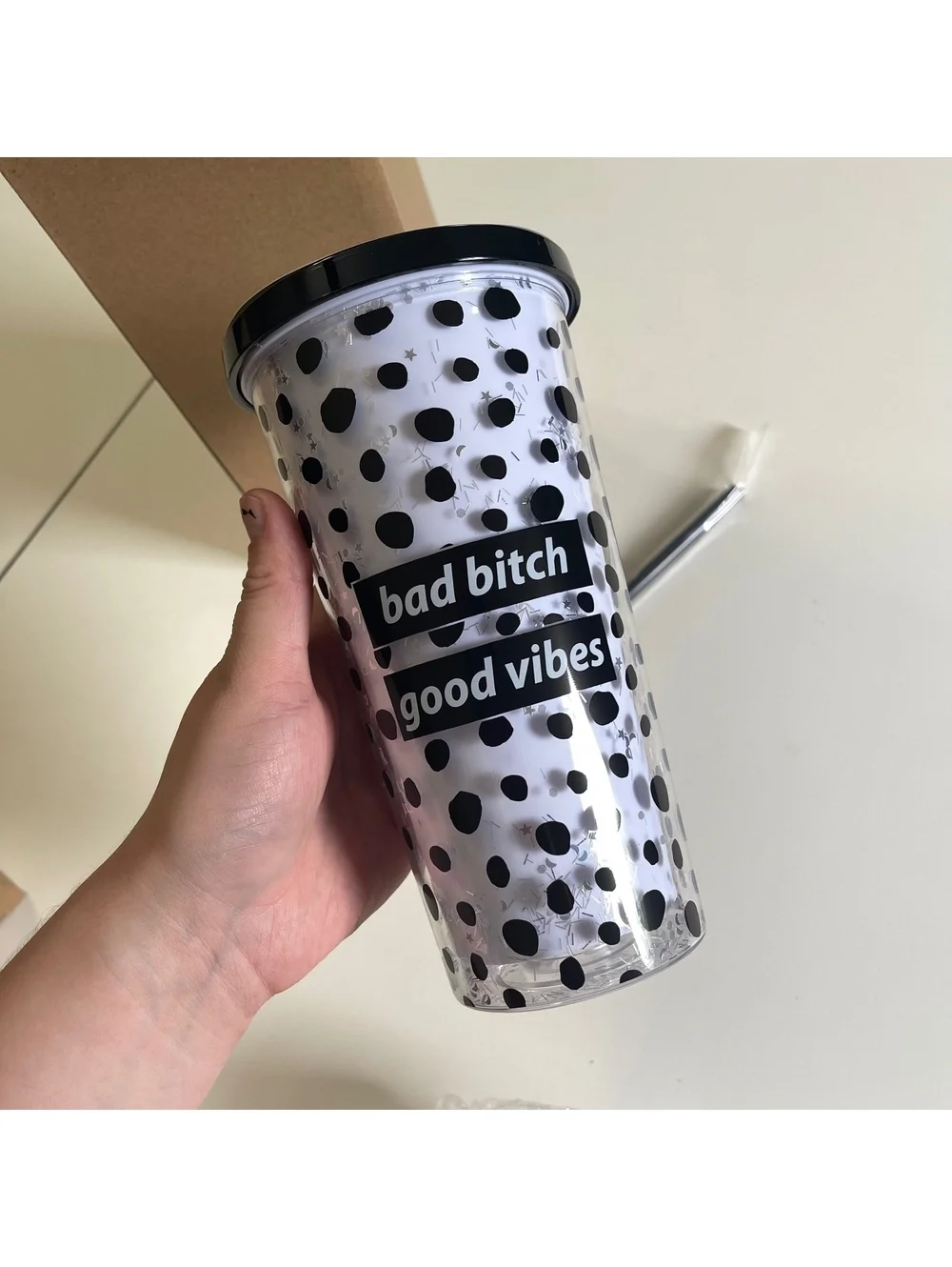 Mugsby Funny Women's Adult Tumbler Cup W/Straw